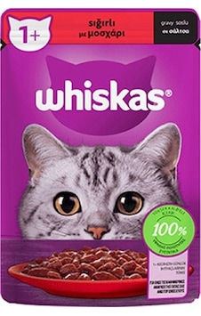 Whiskas Pouch Sos İçinde Sığır Etli Yetişkin Kedi Konservesi 28 x 85 G Whiskas Pouch Sos İçinde Sığır Etli Yetişkin Kedi Konservesi 28 x 85 G