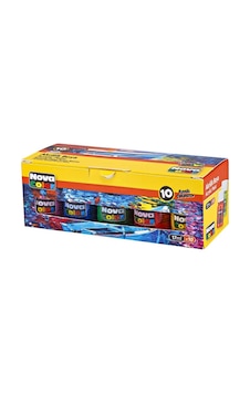 Akrilik Boya 10 Renk X 17 Ml Şişe Karışık Çok Renkli