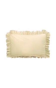 Fırfırlı Yastık Kılıfı Tek Kişilik 50x70 Cm 1 Adet %100 Doğal Pamuk 18 Farklı Renk Seçeneği Ekru Fırfırlı Yastık Kılıfı Tek Kişilik 50x70 Cm 1 Adet %100 Doğal Pamuk 18 Farklı Renk Seçeneği Ekru