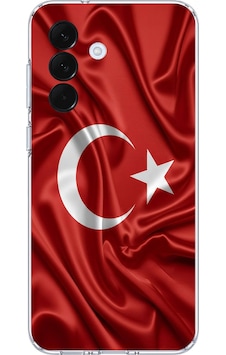 Samsung Galaxy A57 Uyumlu Türk Bayrağı Baskılı Silikon Kılıf Renkli