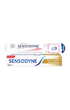 Sensodyne Tam Koruma + Beyazlatıcı Diş Macunu 50 ML + Diş Eti Bakımı Diş Fırçası Sensodyne Tam Koruma + Beyazlatıcı Diş Macunu 50 ML + Diş Eti Bakımı Diş Fırçası