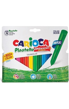 Carioca Plastello 12’Li Elleri Kirletmeyen Maxi Pastel Boya Kalem