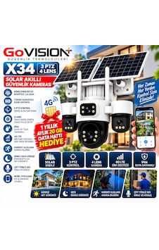 Güneş Enerjili X34 4g Solar Kamera 4 2 Mp - 3 Hareketli Kameralı Güvenlik Sistemi Güneş Enerjili X34 4g Solar Kamera 4 2 Mp - 3 Hareketli Kameralı Güvenlik Sistemi