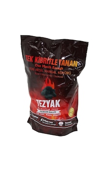 Tezyak Yeni Nesil Dumansız Mangal Kömürü 2 Kg - Tek Kibrit İle Yanar, Çıra Odun Gerektirmez- 10'li Paket Tezyak Yeni Nesil Dumansız Mangal Kömürü 2 Kg - Tek Kibrit İle Yanar, Çıra Odun Gerektirmez- 10'li Paket
