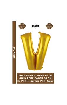 Delux Serisi V- Harf 16 İnc Gold Renk Balon 36 Cm Ev Partisi Sürpriz Parti Süsü Altın Delux Serisi V- Harf 16 İnc Gold Renk Balon 36 Cm Ev Partisi Sürpriz Parti Süsü Altın