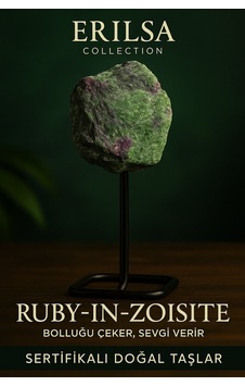 Sertifikalı Doğal Ham Ruby Yakutlu Zoisit Taşı Standlı Obje Tutku, Dönüşüm Ve Güç Taşı Sertifikalı Doğal Ham Ruby Yakutlu Zoisit Taşı Standlı Obje Tutku, Dönüşüm Ve Güç Taşı