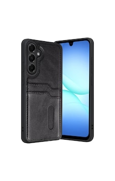 Samsung Galaxy A37 5g Sara Kartvizitli Deri Kılıf - Siyah renkli Samsung Galaxy A37 5g Sara Kartvizitli Deri Kılıf - Siyah renkli