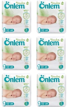 Önlem Botanika 1 Beden Bebek Bezi Yenidoğan Newborn 64 Lü x 6 Adet 6'lı Önlem Botanika 1 Beden Bebek Bezi Yenidoğan Newborn 64 Lü x 6 Adet 6'lı