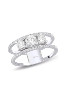 Lilarote 1.05 Ct Alyanslı Su Yolu Üçtaş Pırlanta Yüzük Lilarote 1.05 Ct Alyanslı Su Yolu Üçtaş Pırlanta Yüzük