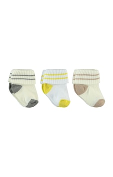 Civil Baby Erkek Bebek 3'lü Çorap Set 0-6 Ay Hardal Civil Baby Erkek Bebek 3'lü Çorap Set 0-6 Ay Hardal