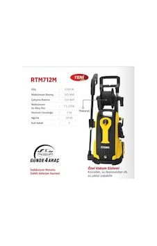 Rtrmax Rtm712 Oto Yıkama Makinası 165 Bar-2100 Watt