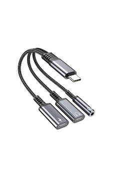 Microcase 60w 3in1 Alüminyum Gövde Usb-c Adaptör Type-c To Type-c Şarj Ve 3.5 Mm Jak Ve Dac Destekli Kablo Al5418 Microcase 60w 3in1 Alüminyum Gövde Usb-c Adaptör Type-c To Type-c Şarj Ve 3.5 Mm Jak Ve Dac Destekli Kablo Al5418
