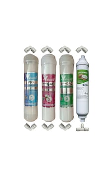 Su Arıtma Cihazı Veluda İnline Filtre Takımı 4'lü Set Su Arıtma Cihazı Veluda İnline Filtre Takımı 4'lü Set