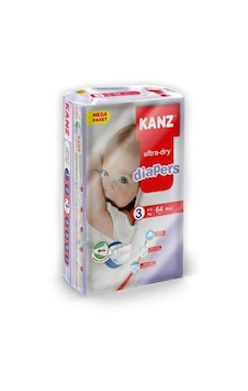 Kanz Ultra-Dry Diapers Bebek Bezi 3 Numara Midi Mega Paket 64 Adet Kanz Ultra-Dry Diapers Bebek Bezi 3 Numara Midi Mega Paket 64 Adet