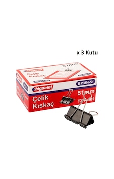 Bigpoint Çelik Kıskaç 51 Mm X 3 Kutu Bigpoint Çelik Kıskaç 51 Mm X 3 Kutu