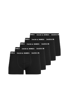 Jack & Jones Düz Renk Boxer Paketi 5'li - 12142342 Siyah