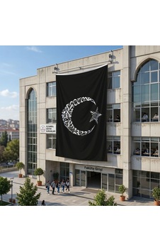 Ay Yıldızlı Besmele Ve Kelime-i Tevhid Bayrağı 140gr Premium Raşel Kumaş 6x9 Metre Diğer Ay Yıldızlı Besmele Ve Kelime-i Tevhid Bayrağı 140gr Premium Raşel Kumaş 6x9 Metre Diğer