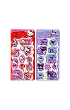 Hello Kitty Kuromi Sulu Sticker 2'li Diğer Hello Kitty Kuromi Sulu Sticker 2'li Diğer