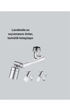 Çok Yönlü Dönebilen Musluk Başlığı 2 Fonksiyonlu Su Akışı Altın Çok Yönlü Dönebilen Musluk Başlığı 2 Fonksiyonlu Su Akışı Altın