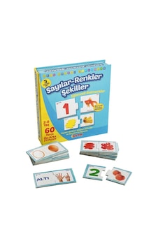 1444 Diytoy Eğlenceli Bulmacalar - Sayılar - Renkler -  Şekiller