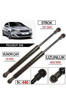 Peugeot 308 Bagaj Amortisörü Peugeot 308 Bagaj Amortisörü