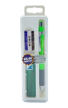 Tombow Sh-300 Grip 0,7 Mm L.yeşil Uç Silgi Kalem Seti