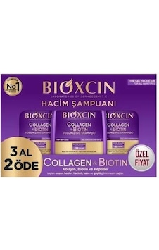 Bioxcin Collagen & Biotin Hacim Şampuan 3 Al 2 Öde 3 X 300 Ml Bioxcin Collagen & Biotin Hacim Şampuan 3 Al 2 Öde 3 X 300 Ml