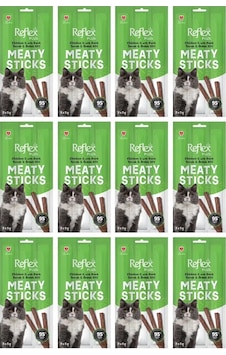 Reflex Plus Meaty Sticks Tavuklu Ve Ördek Etli Tahılsız Kedi Ödül Çubuğu 15gr 3lü X 12 Paket Reflex Plus Meaty Sticks Tavuklu Ve Ördek Etli Tahılsız Kedi Ödül Çubuğu 15gr 3lü X 12 Paket