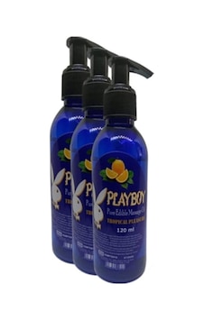 Playboy Pure Edible Massage Oil 120ml Portakal Aromalı Masaj Yağı 3 Adet