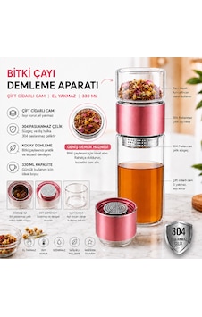 Muzeko 330ml Çift Katlı El Yakmayan Isıyı İçinde Tutan Cam Bardak Detox Bitki Çayı Demleme Ihlamur Demliği Bitki Çayı Demleme Tüm Bitki Çaylar İçin Uygundur Rose Pembe Muzeko 330ml Çift Katlı El Yakmayan Isıyı İçinde Tutan Cam Bardak Detox Bitki Çayı Demleme Ihlamur Demliği Bitki Çayı Demleme Tüm Bitki Çaylar İçin Uygundur Rose Pembe