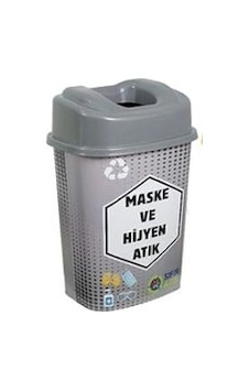 Sıfır Atık Kovası 50 Lt Gri Gri Sıfır Atık Kovası 50 Lt Gri Gri