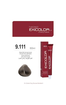 Exicolor 9.111 Ekstra Küllü Çok Açık Kumral Exicolor 9.111 Ekstra Küllü Çok Açık Kumral