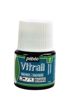 Pebeo Vitrail Cam Boyası 45ml - 17 Turquoise Blue Pebeo Vitrail Cam Boyası 45ml - 17 Turquoise Blue