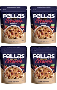 Fellas Vegan Protein Granola Kırmızı Meyveler 270 Gr X 4 Adet Fellas Vegan Protein Granola Kırmızı Meyveler 270 Gr X 4 Adet