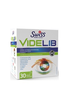 Swiss Bork Videlib Takviye Edici Gıda Vitamin C, Çinko, Hyaluronik Asit, Koenzim Q10, 30 Kapsül Swiss Bork Videlib Takviye Edici Gıda Vitamin C, Çinko, Hyaluronik Asit, Koenzim Q10, 30 Kapsül