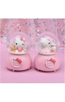 Hello Kitty Işıklı Müzikli Kar Küresi Orta Boy Model 4 Hello Kitty Işıklı Müzikli Kar Küresi Orta Boy Model 4