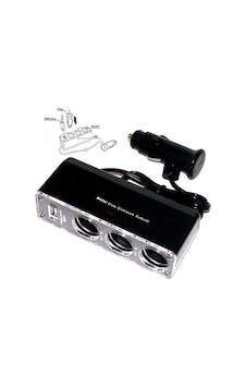 Krc Usb 3 Lü Çakmak Çoklayıcı Çoğaltıcı Soket Çakmaklık