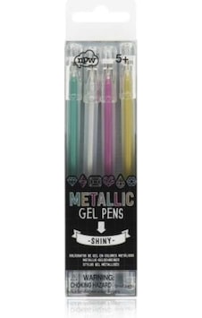 Metallic Gel Pens Metalik Jel Kalemler 4Lü Set