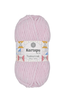 Yumurcak Kadife El Örgü İpi Toz Pembe K1562 Yumurcak Kadife El Örgü İpi Toz Pembe K1562