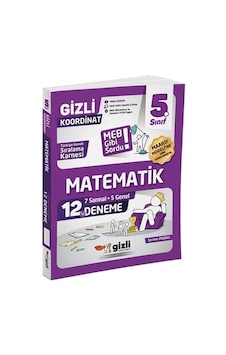 Gizli Yayınları 5. Sınıf Matematik 12'li Deneme-meb Gibi Sordu Gizli Yayınları 5. Sınıf Matematik 12'li Deneme-meb Gibi Sordu