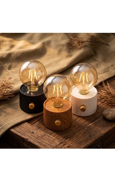 Şarjlı Dekoratif Masa Lambası - Kademesiz Dimmer - Type-c Bağlantılı Beyaz