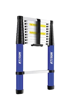 Tyson Pro Series Alüminyum Teleskopik Merdiven 260 Cm 9 Basamak 150 Kg Kapasiteli - Tys9145 Tyson Pro Series Alüminyum Teleskopik Merdiven 260 Cm 9 Basamak 150 Kg Kapasiteli - Tys9145
