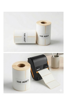 Termal Etiket 70mm X 100mm 1li 5 Li Paket