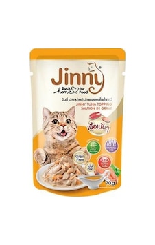 Jinny Gravy Ton Balıklı ve Somon Etli Yetişkin Kedi Konserve Mama 70 G Jinny Gravy Ton Balıklı ve Somon Etli Yetişkin Kedi Konserve Mama 70 G