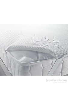 Taç Sıvı Geçirmez Tek Kişilik Polyester Alez Beyaz Taç Sıvı Geçirmez Tek Kişilik Polyester Alez Beyaz