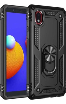 Galaxy A01 Core Kılıf Zore Vega Kapak Siyah Galaxy A01 Core Kılıf Zore Vega Kapak Siyah