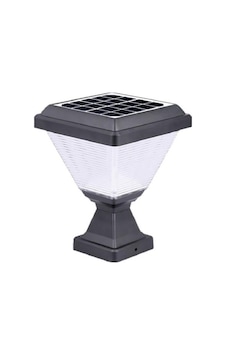 30w Solar Set Üstü Bahçe Armatürü Beyaz Işık