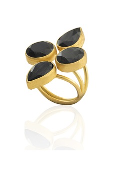 Kadir Jewellery 22 Ayar Altın Kaplama Zirkon Taşlı Kadın Vintage Yüzük Siyah 90069280 Kadir Jewellery 22 Ayar Altın Kaplama Zirkon Taşlı Kadın Vintage Yüzük Siyah 90069280