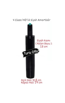 Tura Ofis 4 Class 140'lık Siyah Amortisör Tura Ofis 4 Class 140'lık Siyah Amortisör