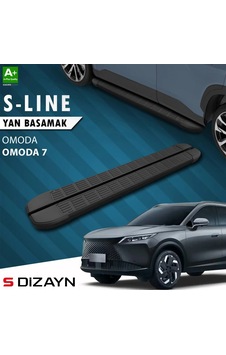 S-dizayn Omoda Omoda7 S-line Siyah Yan Basamak 183 Cm 2025 Üzeri A+ Kalite
